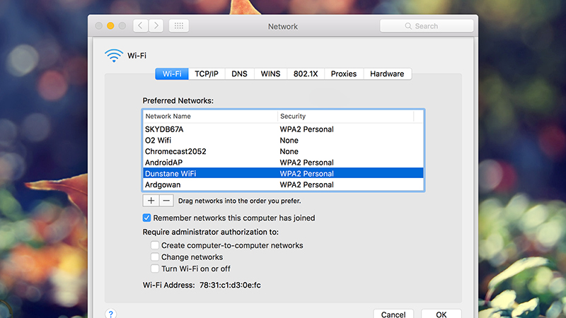 Illustration for article titled How to Prioritize (and Delete) Wifi Networks in OS X